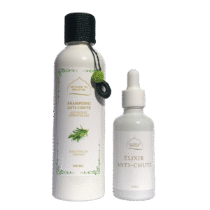 shampoing et sérum anti-chute et repousse des cheveux royaume du bien-être naturel